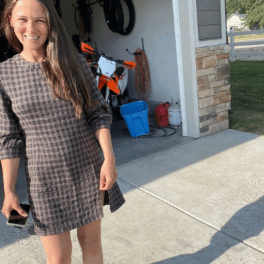 RVCA plaid dress